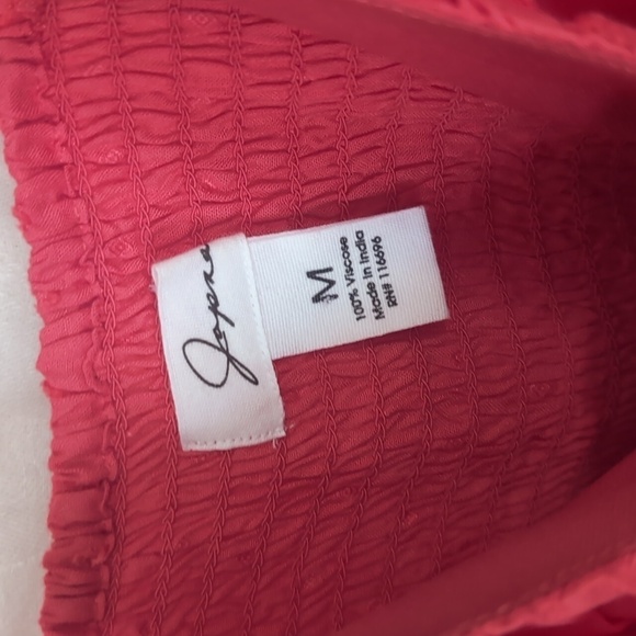 🍉 Japna Coral Pink Tank Tunic Mini Dress Textured Dot Size Medium - Picture 2 of 5